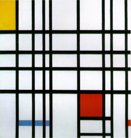 Piet Mondrian, Composition in Red, Blue, and Yellow, 1942